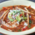 Tortilla Soup with Shrimp, Avocado Salsa, and Cotija